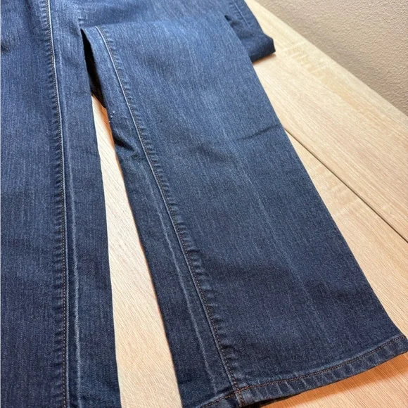 LOFT Curvy Straight Dark Blue Jeans - Picture 4 of 6